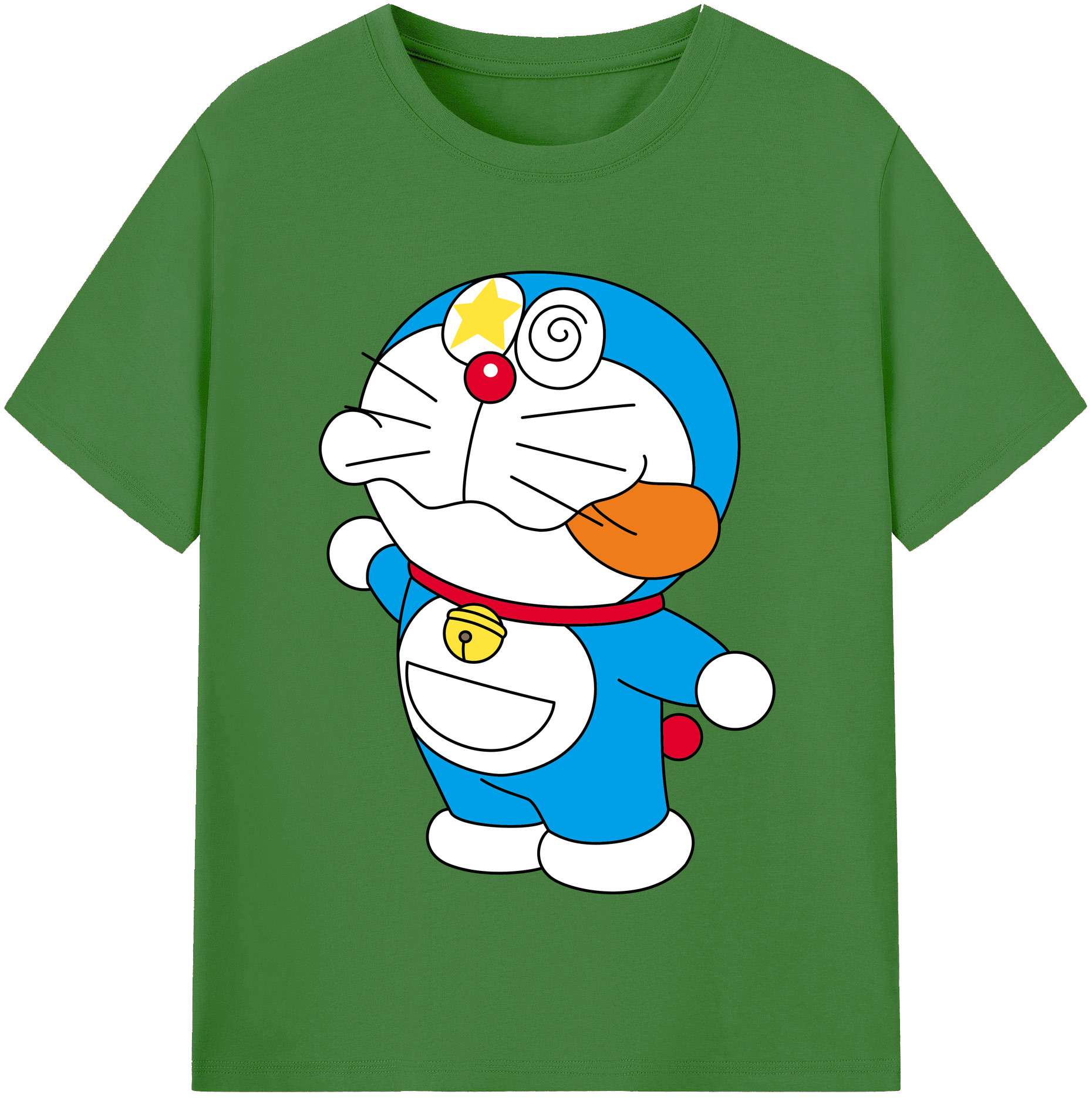 （画像用） ドラえもん Doraemon レディースカジュアルプリントTシャツ（綿100％）